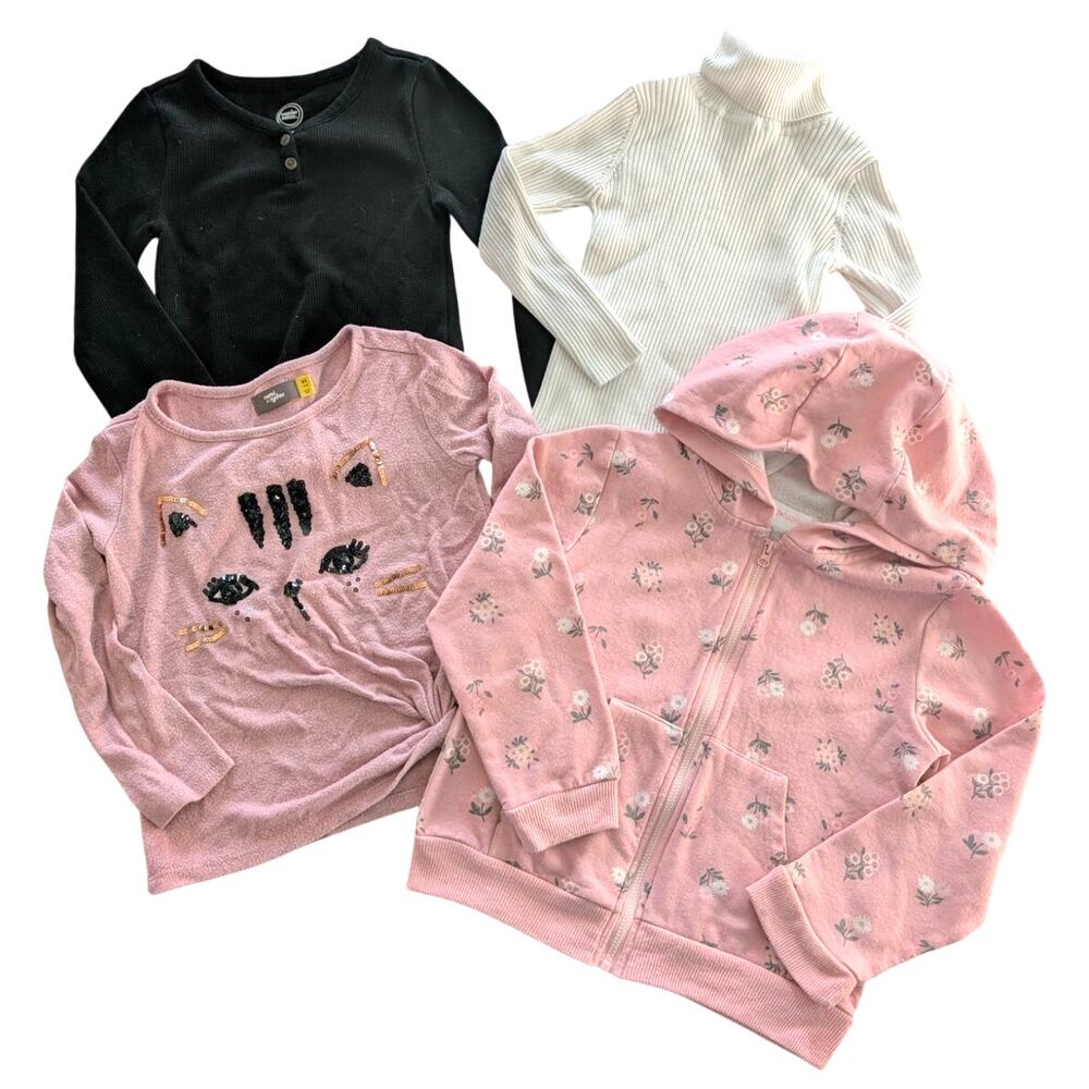 Girls Long Sleeve and Sweater Bundle size XS 4/5